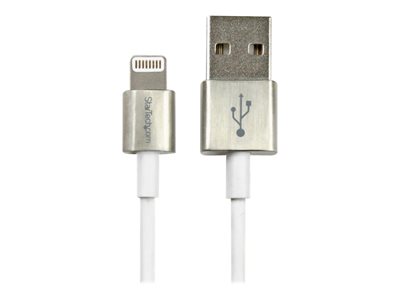  STARTECH.COM  Cable Premium USB a Lightning de 1m con Conectores de Metal - Para iPad / iPhone / iPod - Certificado MiFi - Cable Lightning - Lightning / USB - 1 mUSBLTM1MWH