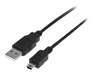  STARTECH.COM  Cable USB de 2m para Cámara - 1x USB A Macho - 1x Mini USB B Macho - Adaptador Negro - cable USB - USB a mini USB tipo B - 2 mUSB2HABM2M