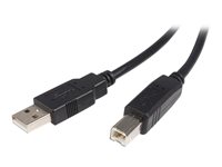 StarTech.com Cable USB de 2m para Impresora - 1x USB A Macho a 1x USB B Macho - Adaptador Negro - cable USB - USB a USB Tipo B - 2 m
