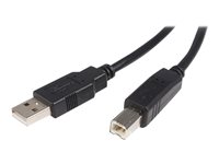 StarTech.com Cable USB de 5m para Impresora - 1x USB A Macho - 1x USB B Macho - Adaptador Negro - cable USB - USB a USB Tipo B - 5 m