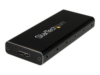  STARTECH.COM  Caja Adaptador M.2 NGFF a USB 3.1 con Carcasa Protectora - Caja de SSD M.2 para SSDs M.2 SATA (SM21BMU31C3) - caja de almacenamiento - SATA 6Gb/s - USB 3.1 (Gen 2)SM21BMU31C3