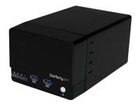 StarTech.com Caja USB 3.0 UASP con RAID y Hub USB de Carga Rápida de 2A para Discos Duros con 2 Bahías SATA III de 3,5 Pulgadas - orden unidad de disco duro