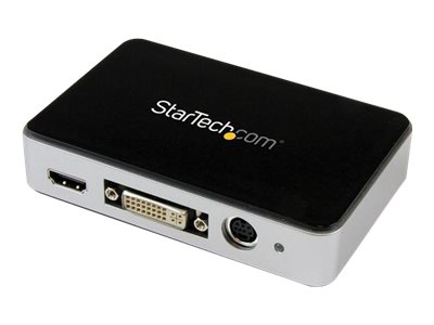  STARTECH.COM  Capturadora de Vídeo USB 3.0 a HDMI, DVI, VGA y Vídeo por Componentes - Grabador de Vídeo HD 1080p 60fps - adaptador de captura de vídeoUSB3HDCAP
