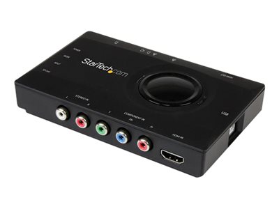  STARTECH.COM  Capturadora Transmisora Autónoma de Vídeo USB 2.0 a HDMI o Vídeo por Componentes - Grabador de Vídeo HD 1080p - adaptador de captura de vUSB2HDCAPS