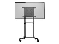 StarTech.com Carrito para TV - Soporte Rodante VESA para TV de 37 a 70 Pulgadas (70kg) - Base para Televisor con Estante - con Giro e Inclinación - Soporte Universal con Ruedas para TV (MBLTVSTNDEC) - carrito - para pantalla plana