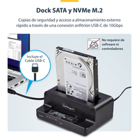 CLONADOR NVME M.2 A SATA  2.5  INT3.5 DUPLICADOR DE 2 BAHIAS N2-M2-SSD-DUPLICATOR