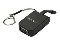 StarTech.com Compact USB C to VGA Adapter, 1080p 60Hz USB Type-C to VGA Video Display Converter with Keychain Ring, Active USB-C DP Alt Mode to VGA Monitor Dongle, Thunderbolt 3 Compatible - USB-C Keychain Adapter (CDP2VGAFC) - adaptador de vídeo - VGA / USB