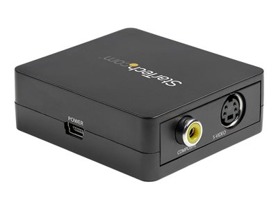  STARTECH.COM  Composite?to VGA Video Converter?-?1920x1200?-?Composite Video Scaler - S Video to VGA Adapter - vídeo conversor - negroVID2VGATV3