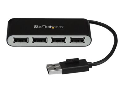  STARTECH.COM  Concentrador Ladrón USB 2.0 de 4 Puertos con Cable Integrado - Hub Portátil USB 2.0 de 4 Puertos Alimentado por el Bus - hub - 4 puertosST4200MINI2