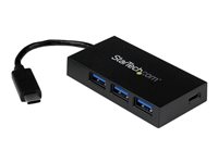 StarTech.com Concentrador USB 3.0 de 4 Puertos - USB-C a 1x USB-C y 3x USB-A - Hub USB Type-C a 1x USB Type-C a 3x USB-A - hub - 4 puertos