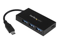 StarTech.com Concentrador USB 3.0 de 4 Puertos USB-C - Incluye Adaptador de Alimentación - Hub USB Type-C Gen 1 - USB C - hub - 4 puertos