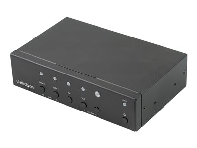  STARTECH.COM  Conmutador Automático Multi-entrada a HDMI - Switch Conversor - 4K - Selector DisplayPort, VGA y HDMI Doble a HDMI - interruptor de vídeo/audioHDVGADP2HD