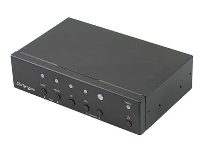  STARTECH.COM  Conmutador Automático Multi-entrada a HDMI - Switch Conversor - 4K - Selector DisplayPort, VGA y HDMI Doble a HDMI - interruptor de vídeoHDVGADP2HD