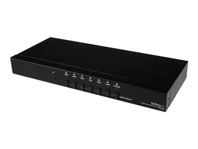  STARTECH.COM  Conmutador Escalador Vídeo HDMI VGA Vídeo por Componentes y Compuesto con Audio de 7 puertos - Switch Selector 1 Salida HDMI - interruptor de vídeo/audio - 7 puertosVS721MULTI