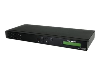  STARTECH.COM  Conmutador Matrix HDMI de 4 Puertos - 4x4  con Audio y Puerto Serial - Switch Matriz - 8x Hembra HDMI - RS232 - interruptor de vídeo/audiVS440HDMI