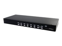 StarTech.com Conmutador Switch KVM 8 Puertos de Vídeo VGA USB 2.0 y Audio - 1U Rack Estante - 9x HD15 Hembra - 2x USB A Hembra - conmutador KVM / audio - 8 puertos