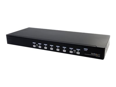  STARTECH.COM  Conmutador Switch KVM 8 Puertos de Vídeo VGA USB 2.0 y Audio - 1U Rack Estante - 9x HD15 Hembra - 2x USB A Hembra - conmutador KVM / audio - 8 puertosSV831DUSBAU