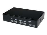 StarTech.com Conmutador Switch Profesional  KVM 4 Puertos Vídeo VGA - USB - Hasta 1920x1440 - conmutador KVM - 4 puertos