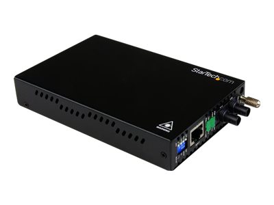  STARTECH.COM  Conversor de Medios Ethernet 10/100 Mbps  a Fibra Multi Modo Conector ST - 2km - conversor de soportes de fibra - 10Mb LAN, 100Mb LANET90110ST2