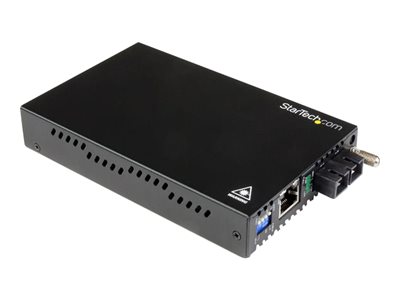  STARTECH.COM  Conversor de Medios Gigabit Ethernet a Fibra Monomodo SC - 40km - conversor de soportes de fibra - GigEET91000SM402