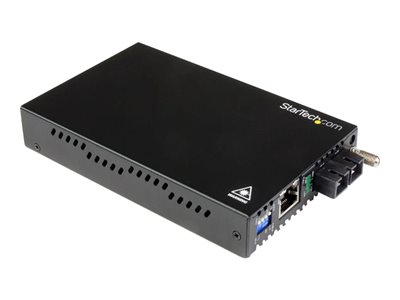  STARTECH.COM  Conversor de Medios Gigabit Ethernet a Fibra Monomodo SC - 40km - conversor de soportes de fibra - 1GbEET91000SM402