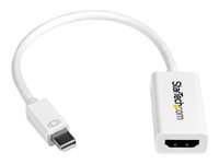 StarTech.com Conversor de Vídeo Mini DisplayPort a HDMI con Audio - Adaptador Activo MDP 1.2 para MacBook Pro - 4K @ 30Hz - Blanco (MDP2HD4KSW) - adaptador de vídeo - Mini DisplayPort / HDMI - 15 cm