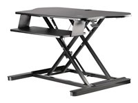 StarTech.com Corner Sit Stand Desk Converter with Keyboard Tray - Large Surface (35