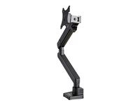 StarTech.com Desk Mount Monitor Arm with 2x USB 3.0 ports, Slim Full Motion Adjustable Single Monitor VESA Mount up to 17.6lbs (8kg) Display, Ergonomic Articulating Arm, Desk Clamp/Grommet - One-touch Adjustment (ARMSLIM2USB3) - kit de montaje - Fino y de movimiento completo - para pantalla LCD/pantalla LCD curvada - negro