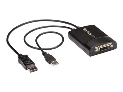  STARTECH.COM  DisplayPort to DVI Adapter - Dual-Link - Active DVI-D Adapter for Your Monitor / Display - USB Powered - 2560x1600 (DP2DVID2) - adaptador DisplayPort/DVI - 37 cmDP2DVID2