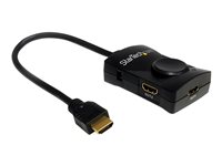 StarTech.com Divisor HDMI de 2 Puertos con Audio - Alimentación USB - Splitter - 1080p - separador de vídeo/audio - 2 puertos