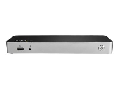  STARTECH.COM  Dock USB C para 2 Monitores 4K 30Hz con HDMI y DisplayPort - Entrega de Potencia 60W - SD - Hub 4x Puertos USB-A 3.0 - Gb Ethernet - Audio - Compatible con Thunderbolt 3 (DK30CHDDPPD) - estación de conexión - USB-C - HDMI, DP - GigEDK30CHDPPDUE