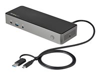 StarTech.com Docking Station USB-C USB-A 3 Monitores DisplayPort y HDMI - Replicador de Puertos PD 85W - Hub Ladrón 6xUSB (DK31C3HDPDUE) - estación de conexión - USB-C - 3 x HDMI, 3 x DP - GigE