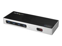 StarTech.com Docking Station USB Tipo C para Portátiles de 2 Puertos DisplayPort o HDMI - Replicador de Puertos USBC DisplayLink 4K - estación de conexión - USB-C / Thunderbolt 3 - 2 x HDMI - GigE