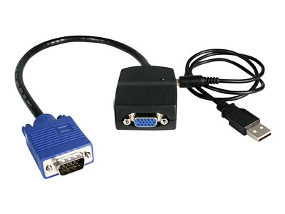  STARTECH.COM  Duplicador Divisor de Vídeo VGA 2 puertos Compacto Alimentado por USB - Cable Multiplicador Splitter 2 Salidas HD15 - bifurcador de vídeo - 2 puertosST122LE