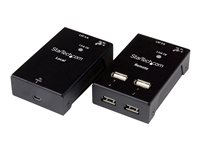 StarTech.com Extensor Alargador USB 2.0 de 4 puertos por cable Cat5 o Cat6 - Hasta 50 metros - Hub USB - prolongador USB - USB 2.0