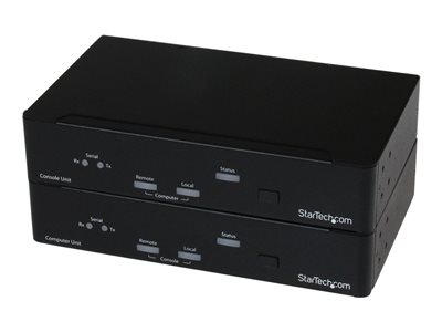  STARTECH.COM  Extensor de Consola KVM a través de  Fibra MM  (2Km) con USB - Vídeo DVI - Puerto Serial RS232 y Audio - Fibra Óptica - alargador KVM / aSV565FXDUSA