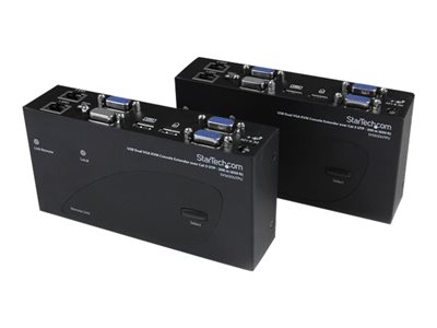  STARTECH.COM  Extensor de Consola KVM por Cat 5 Ethernet (200m) con USB y Vídeo VGA Doble - 4x USB A Hembra - 8x HD15 Hembra - RJ45 - alargador KVMSV565DUTPU