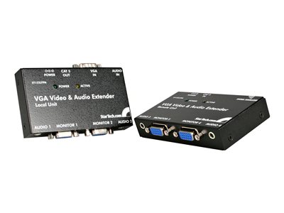  STARTECH.COM  Extensor de Vídeo VGA y Audio por Cable Cat5 UTP Ethernet RJ45 - alargador para monitor/audioST122UTPAEU