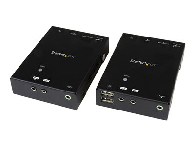 STARTECH.COM  Extensor HDMI por CAT5 HDBaseT con Concentrador USB e IR - Alargador con Hub USB - 90m - Hasta 4K - vídeo/audio/infrarrojos/alargador de USBST121HDBTU