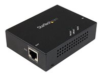 StarTech.com Extensor PoE+ Gigabit 802.3at/af - Alargador de Alimentación por Ethernet - 100m - repetidor - 10Mb LAN, 100Mb LAN, GigE