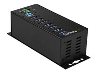 StarTech.com Hub Concentrador Ladron USB 3.0 de 7 Puertos con Adaptador de Alimentacion Externo - con Proteccion ESD de 350W (HB30A7AME) - hub - 7 puertos - Conforme a la TAA