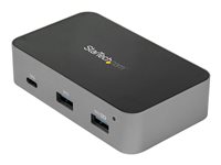 StarTech.com Hub USB-C de 3 Puertos con Puerto de Red Ethernet - USB 3.1 Gen 2 10Gbps a 2x USB-A y 1x USB-C - Alimentado - (HB31C2A1CGS) - hub - 3 puertos