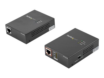  STARTECH.COM  Juego Inyector PoE de 1 Puerto - 60W - Divisor PoE - Alimentación por Ethernet - inyector de corriente + separador PoE - 60 vatiosUPOESPLT1G