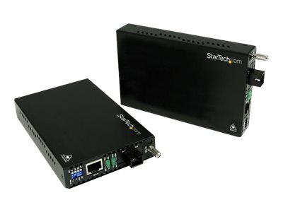  STARTECH.COM  Kit Conversor de Medios Fast Ethernet a Fibra Óptica Monomodo WDM SC - 20km - conversor de soportes de fibra - 10Mb LAN, 100Mb LANET90110WDM2