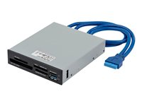 StarTech.com Lector Interno USB 3.0 para Tarjetas Memoria Flash SD MicroSD MS CF con Soporte para UHS-II - lector de tarjetas - USB 3.0