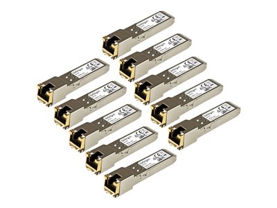  STARTECH.COM  Módulo Transceptor SFP Compatible con Cisco GLC-T - 1000BASE-T - Paquete de 10 - módulo de transceptor SFP (mini-GBIC) - 1GbEGLCT10PKST