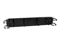 StarTech.com Panel de Gestión Horizontal y Vertical de Cables 2U para Rack - Guíacables de 2 Lados con Anillas y Canaleta - panel de organización de cables para bastidor - 2U