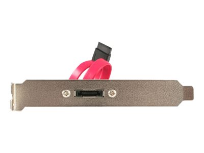  STARTECH.COM  Platina Bracket Adaptadora de 1 Puerto SATA a eSATA para Placa Base - SATA interno a panel externo - 30 cmESATAPLATE1