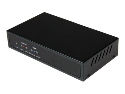  STARTECH.COM  Receptor para Juego Kit EOC1110K Extensor de Gigabit LAN Ethernet a través de Coaxial No Administrado - 2,4Km - módem de corto alcance -EOC1110R