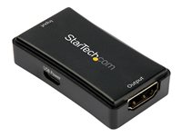 StarTech.com Repetidor Extensor Amplificador HDMI con 14m de Alcance - Alimentado por USB -  4K de 60Hz - Soporte Audio 7.1  (HDBOOST4K2) - alargador para vídeo/audio - HDMI